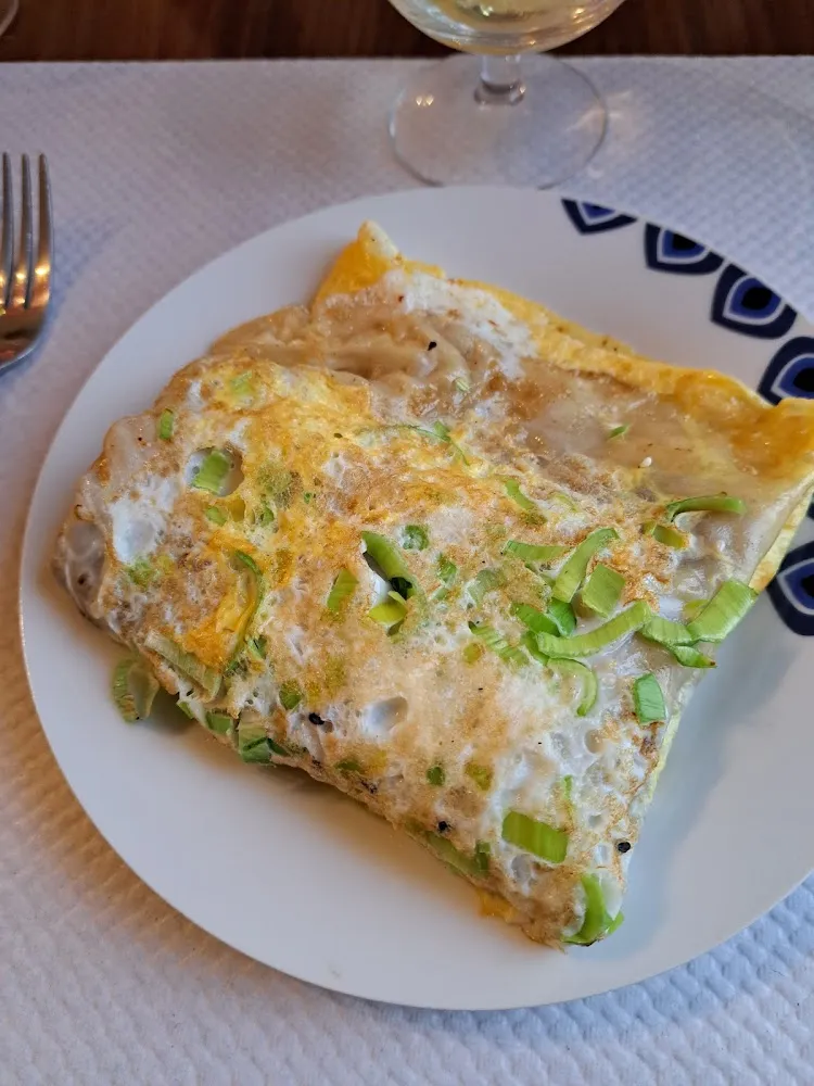 Crepes Fourrée Croquant Poireaux Farine D'haricot Vert